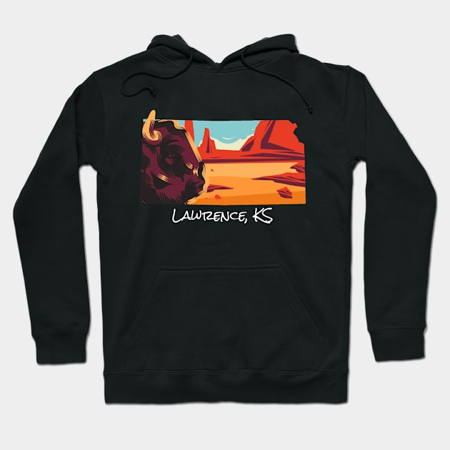 Lawrence Kansas Hoodie by A Reel Keeper